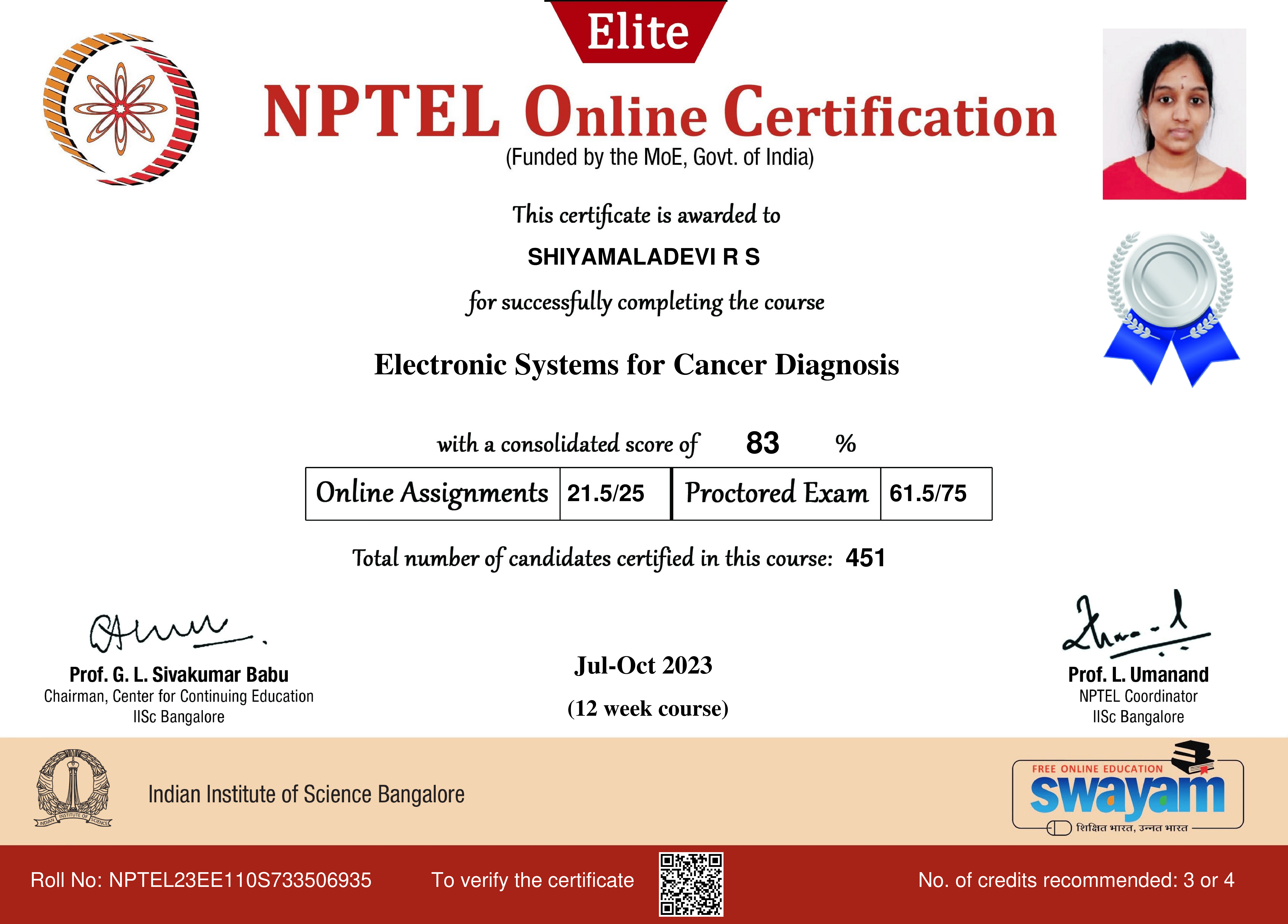 Electronic Systems Certificate